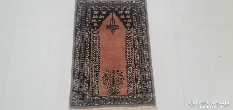 1837 Pakisztáni kézi gyapjú perzsa Ima szőnyeg 60X91CM INGYEN FUTÁR