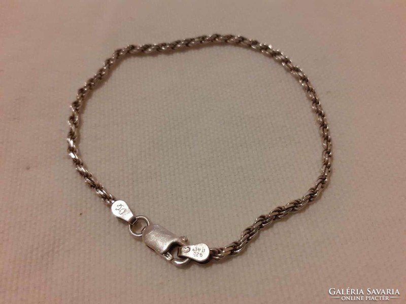 Twisted silver bracelet (925)