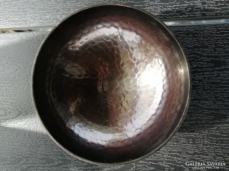 Bronzed copper bowl (7x15.5cm) designed by Ildíko Szilágyi and distributed by the industrial arts company