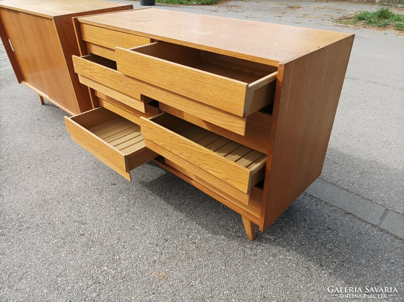 Mid century Czech sideboard, sideboard, drawer, chest of drawers with doors, jiri jiroutech u-450 series