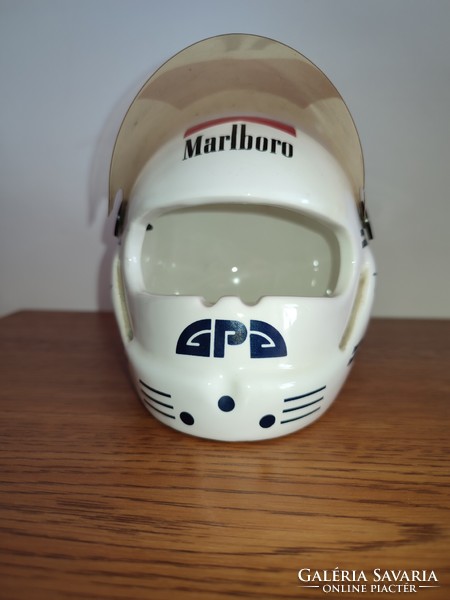 Rene rené arnoux f1 form 1 helmet 1:3 ceramic ashtray vintage italy