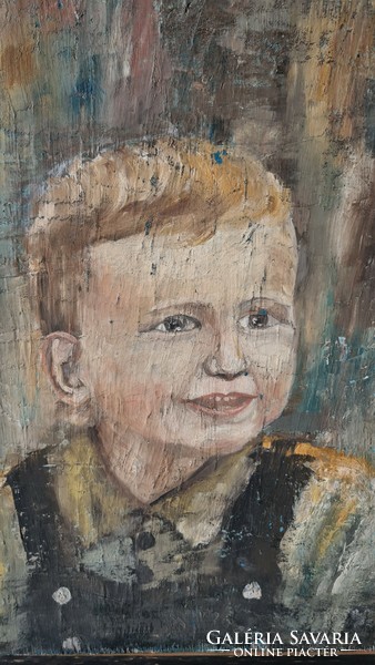 Kisfiú arc festmény
