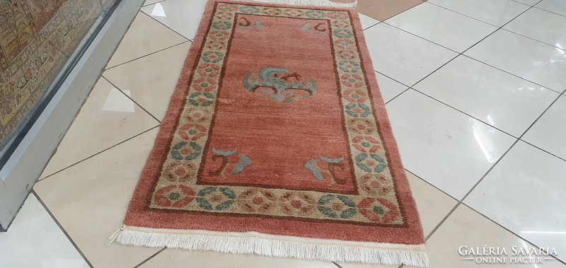 3343 Special Indian gabbeh handmade wool rug 75x145cm free courier