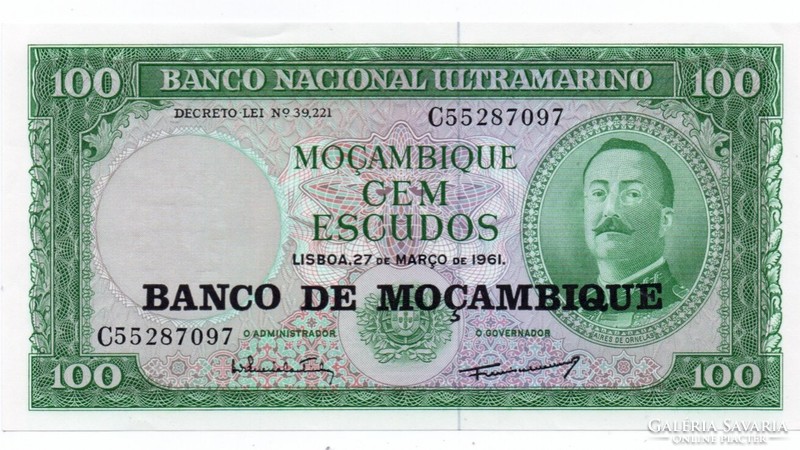 100 Escudos 1961 Mozambique