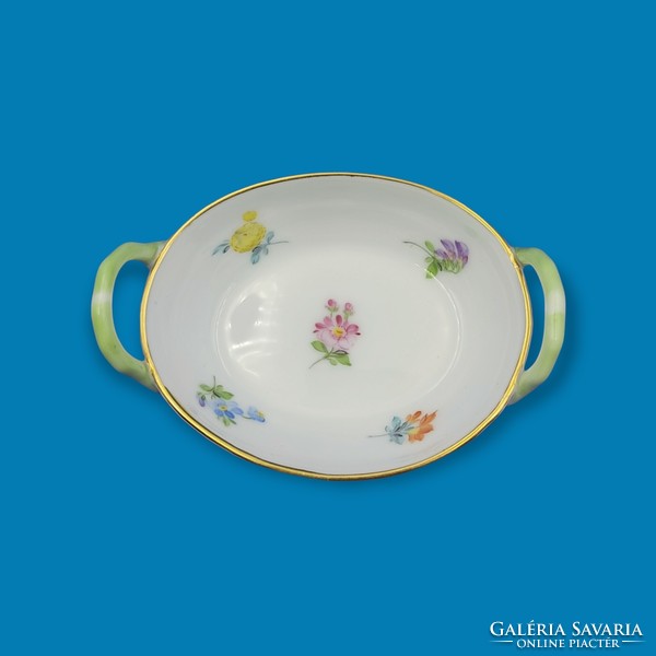 Herend porcelain bowl with handles