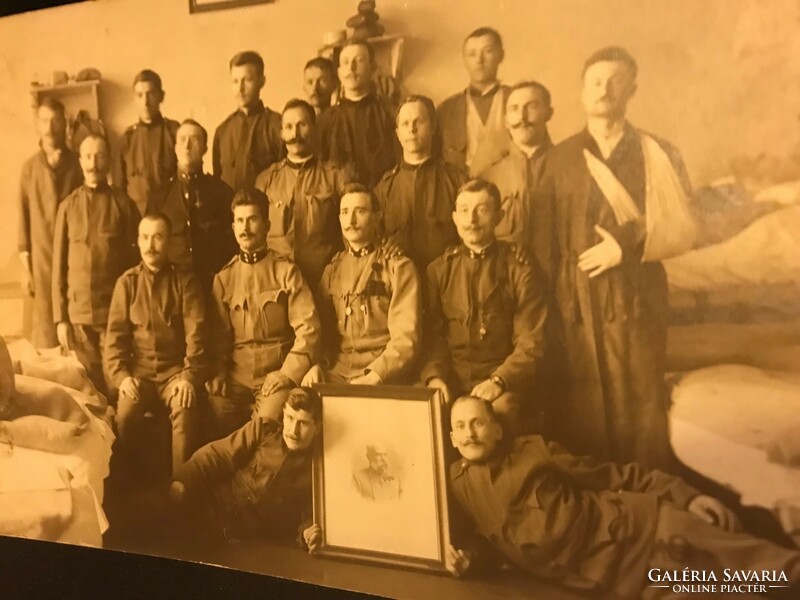 Katonai fotó,levelezőlap. I. világháború. Dédnagyapámnak írták 1915.-ben.