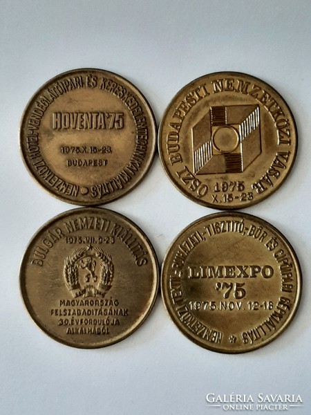 Hungexpo commemorative coin of 4 types from 1975