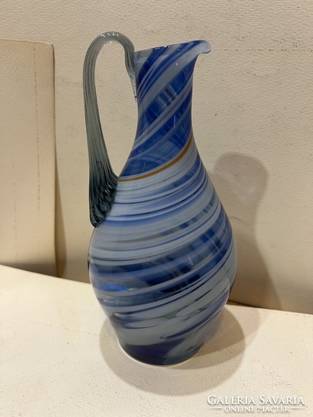 Muránói üveg váza, 21 x 11 cm magasságú, hibatlan darab.4571