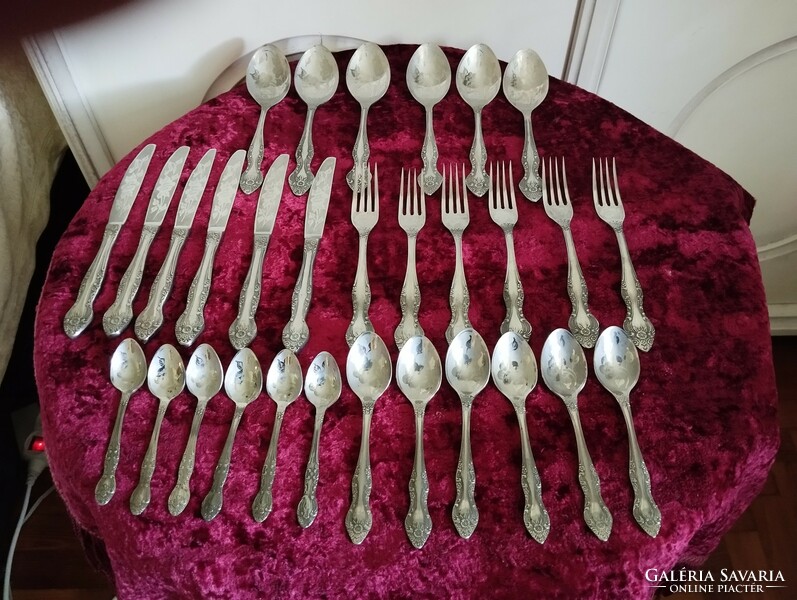 30-piece very special Russian cutlery set in mint condition