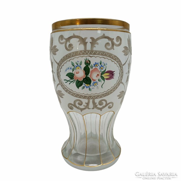 Bieder glass - decorated on a white background - m00818