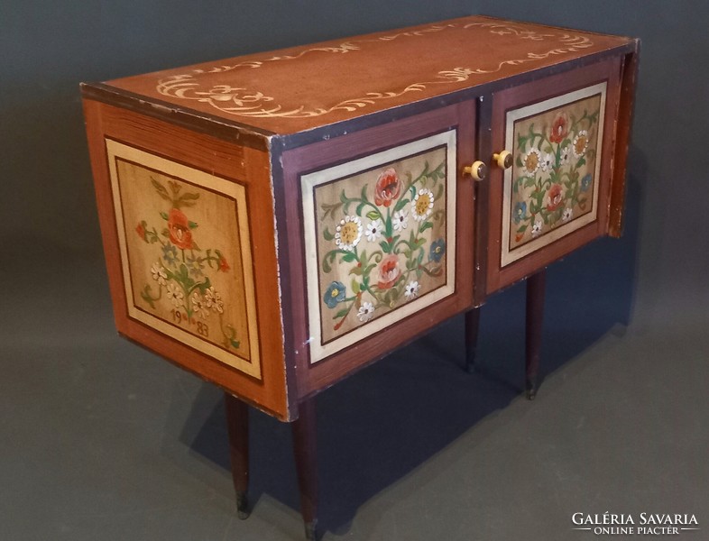 Painted vintage English pine dresser negotiable art deco design