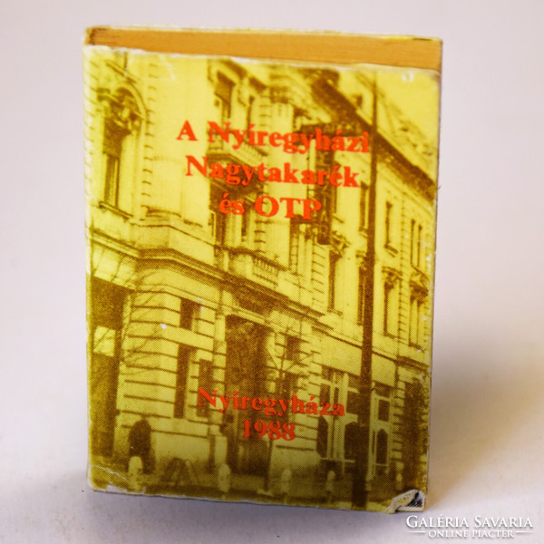 The Nyíregyháza savings bank and otp 1988 - miniature book