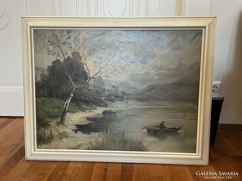 Life in Balaton: a signed work by an unknown painter