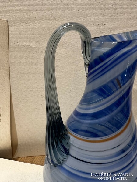 Muránói üveg váza, 21 x 11 cm magasságú, hibatlan darab.4571