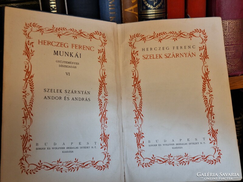 Antik HERCZEG FERENC sorozat 7 gyűjtői kötete csak egyben eladó!
