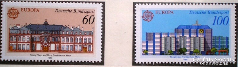 N1461-2 / Germany 1990 europa cept stamp set postal clean