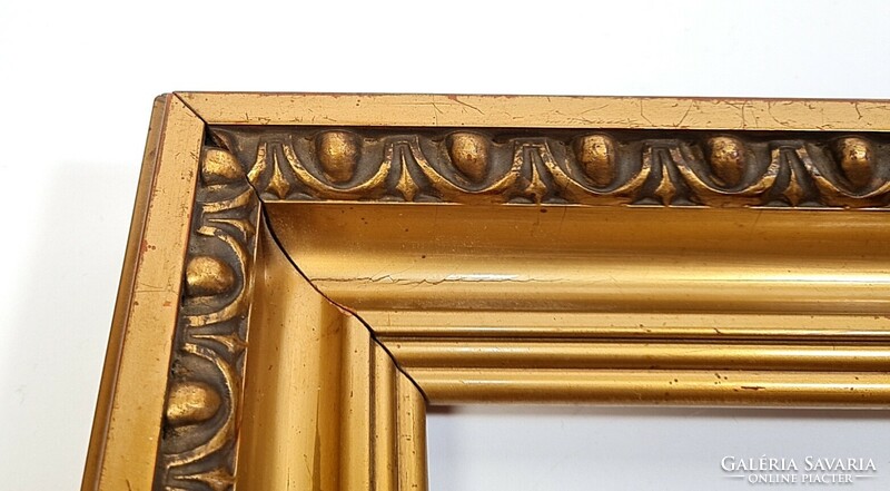 Beautiful, antique oak grain wood picture frame