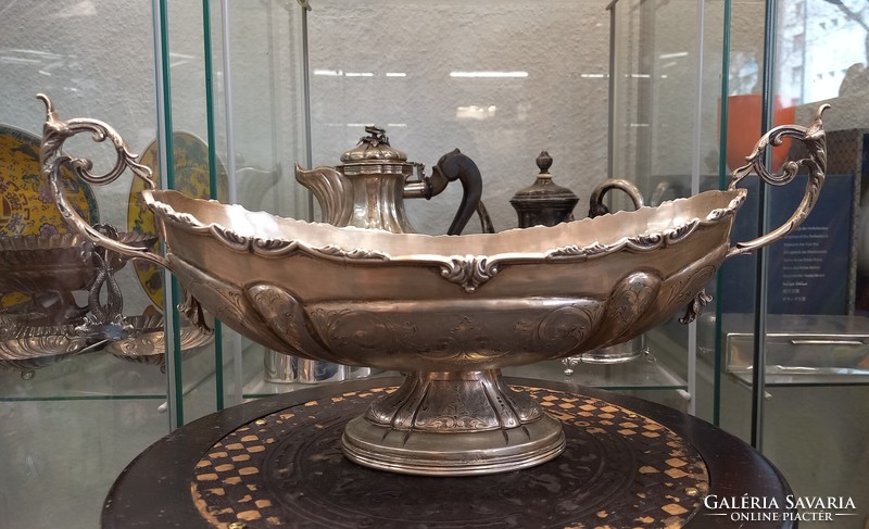 Antique silver fruit bowl