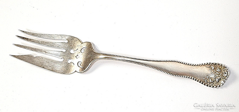 Art Nouveau sterling silver fish serving/serving fork