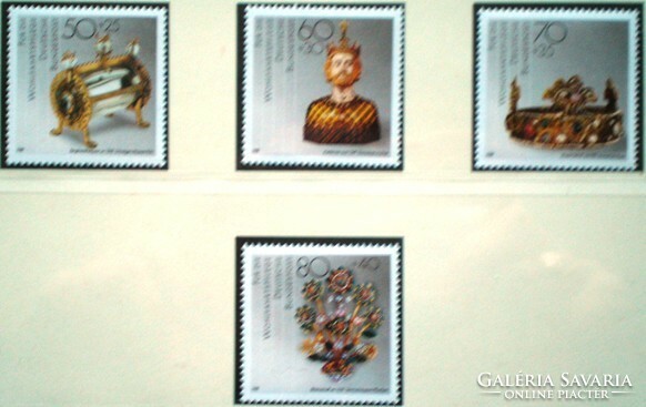 N1383-6 / Germany 1988 public welfare: gold and silversmiths stamp series postal clearance