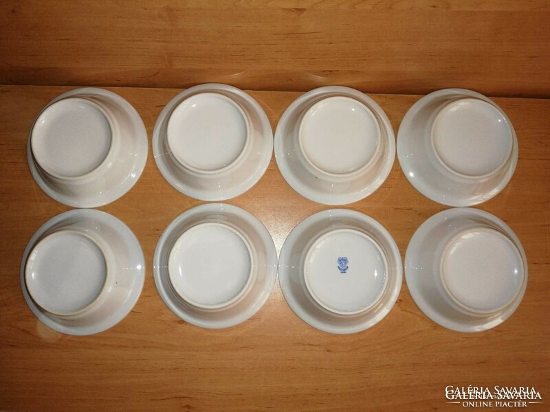 Alföldi porcelán fehér kompótos savanyúságos tányér tálka 8 db egyben (ap)