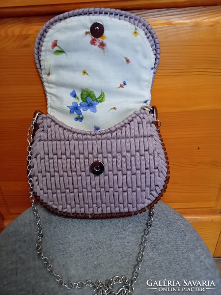 Casual bag crocheted from Ruby polyester cord yarn