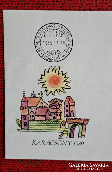 Christmas - first day envelope, fdc from 1989