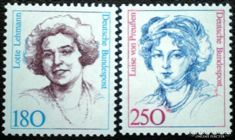 N1427-8 / Németország 1989 Híres Nők IX. bélyeg postatiszta