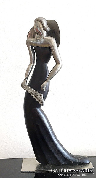 Eredeti art deco női szobor