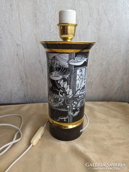 Ravenclaw porcelain lamp with Saxon endre graphics