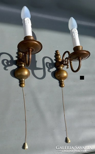 Flemish copper wall arm pair single