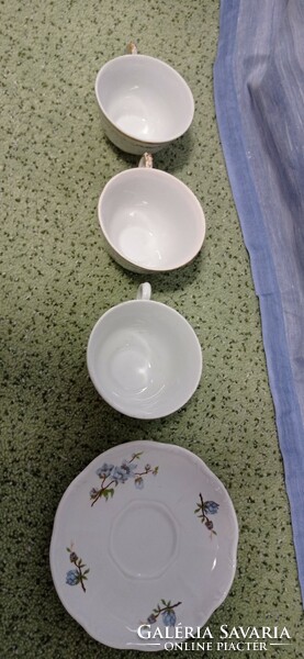 Zsolnay coffee pieces. Only the middle cup and the saucer are available. Factory condition