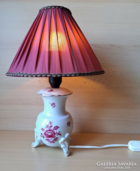 Herendi porcelán asztali lámpa