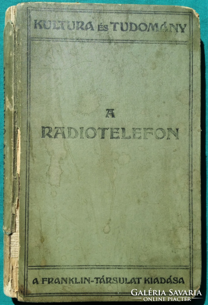 Jenő Mende: the radio telephone - culture and science series - Franklin Society, 1924 edition