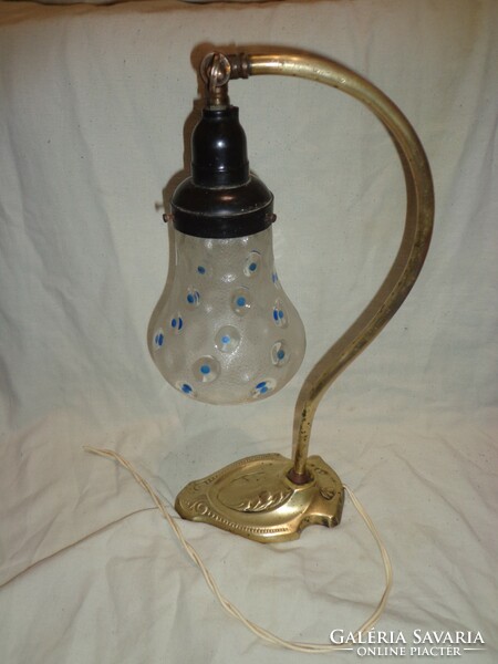 Antique copper table electric lamp
