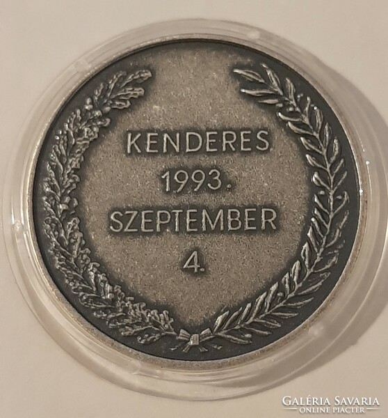 Lajos Berán: reburial commemorative medal of Miklós Horthy and his wife 1993 hemp