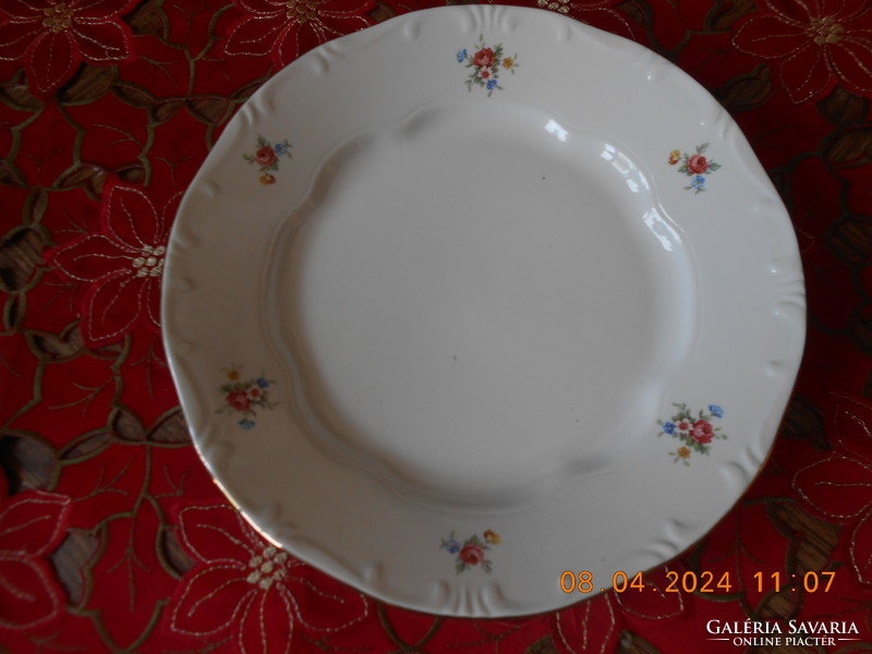 Zsolnay flower pattern flat plate