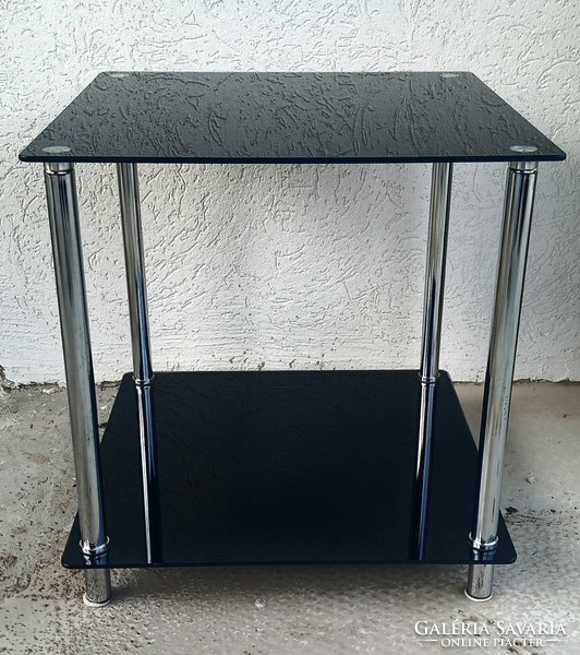 Bauhaus Italian chrome-glass folding table, negotiable design