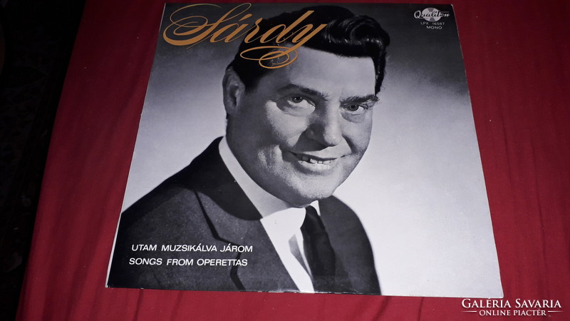 Old vinyl LP: János Sárdy's songs and prose in good condition according to the pictures