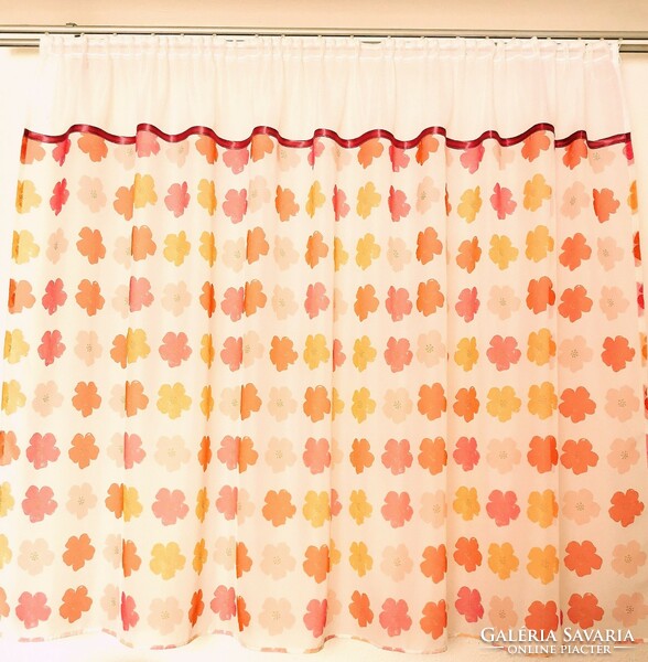 Floral cheerful curtain 144 cm x 225 cm