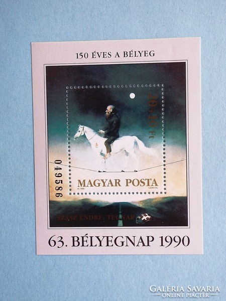 (B) 1990. 63 Stamp day block** - painting xxv. - (Cat.: 700.-) - Description!!!