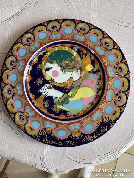 Björn wiinblad rosenthal studio line decorative plate, wall plate 29 cm