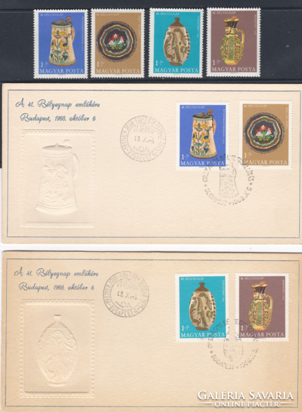 A 41. Bélyegnap emlékére kiadott bélyeg sor és első napi bélyegzések