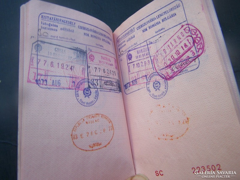 Passport to capitalist countries 1978