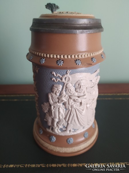 Villeroy & Boch Mettlach decorative mug, beer mug 0.5l, 20 cm