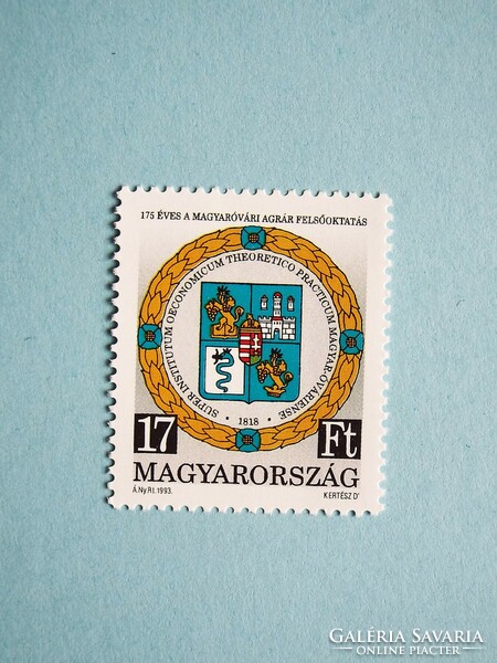 (Z) 1993. 175 years of agricultural higher education in Magyaróvár** - (cat.: 150.-)