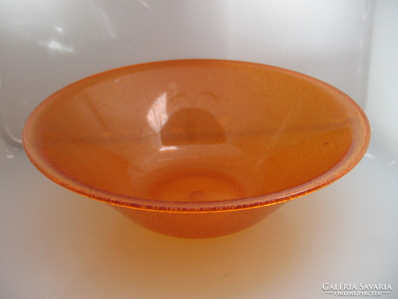 Acrylic crystal orange bubble salad bowl