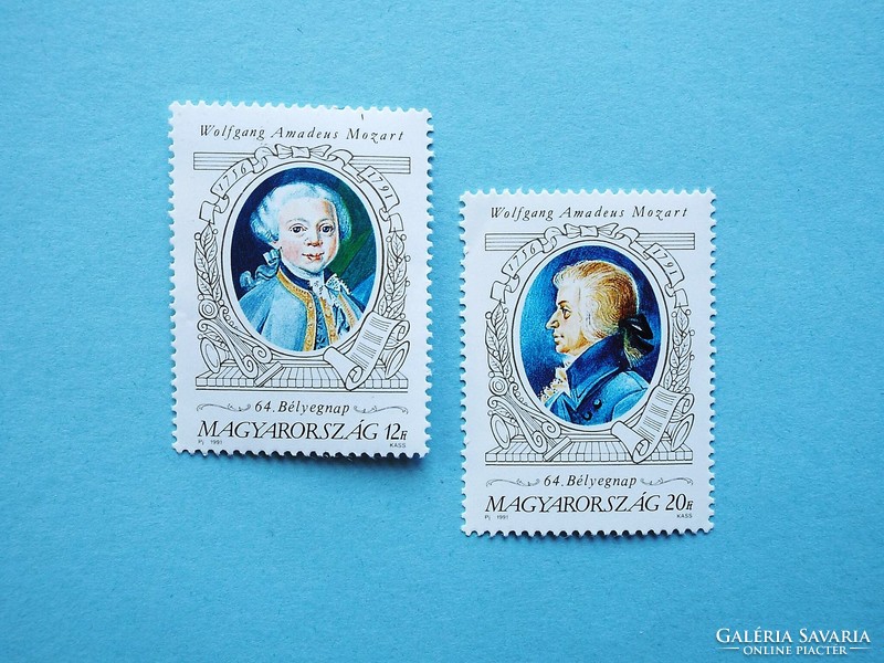 (Z) 1991. 64. Stamp day series - paintings xxiii.** - Mozart - (cat.: 600.-) - Description!!!