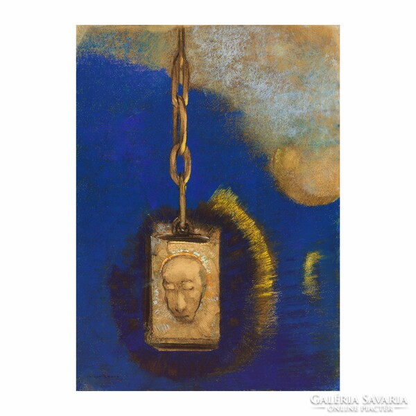 Jelzőfény 1883 is a reproduction of the work of painter Odilon Redon