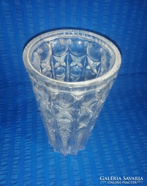 Retro üveg váza  19 cm magas ( A15-2)